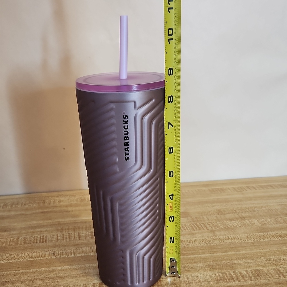 Starbucks Metallic Purple Tumbler with Lid and Straw, 24 oz - Picture 6 of 6